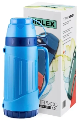 DIOLEX термос пластиковый со стеклянной колбой 1л DXP-1000-1